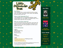 Tablet Screenshot of littlesalamander.com